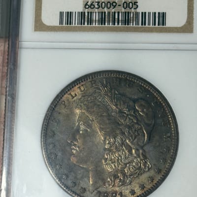 1881-S Morgan Silver Dolla ms64 toner