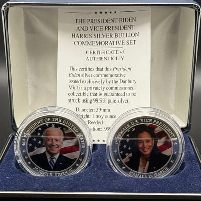 Biden Harris 1 oz commemorative bullion  - additional view