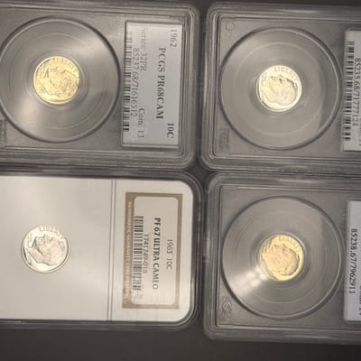 (2) 1963  1. 60 62 proof Roosevelt dimes. - additional view