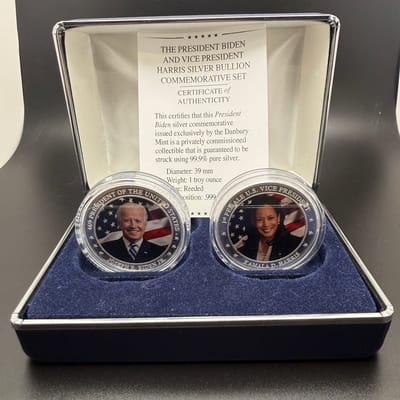 Biden Harris 1 oz commemorative bullion 