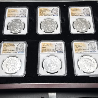 2021 peac and Morgan’s $1 100yr anniversar 6 coin  - additional view