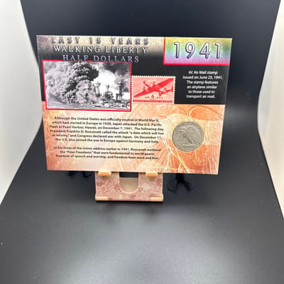 1941 walking liberty halve dollar - additional view