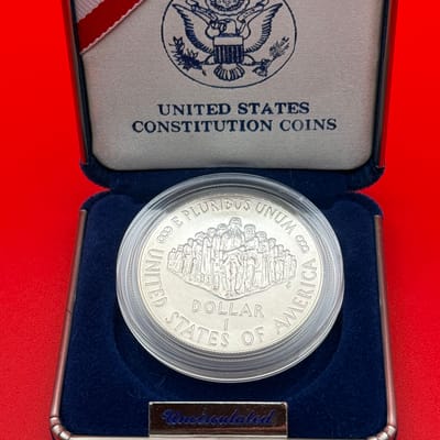 1987 United States Constitution coin - additional view