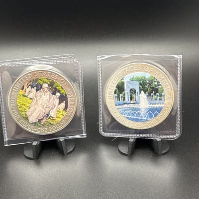 2 Commemorative silver eagle - additional view
