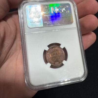 1905 NGC MS-63 BN Indian Head Cent 1c MEGA TONED! - additional view