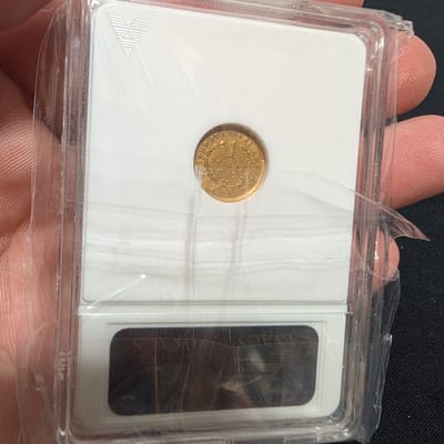 1852 $1 Liberty Head Gold Dollar ANACS AU50 - additional view