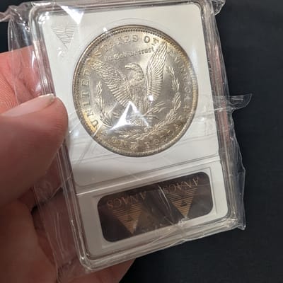 1884-O Morgan Dollar ANACS MS63 Toned Soapbox  - additional view