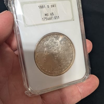 1881-S Morgan Silver Dollar NGC MS65