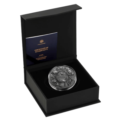 2025 Niue 2 oz Silver Antiqued 100 Years Science - additional view