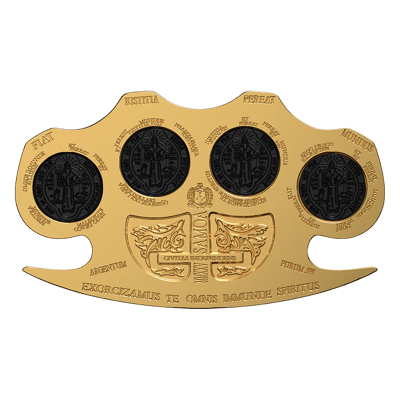 2025 Samoa 2 oz Silver Holy Knuckles gold Gilded