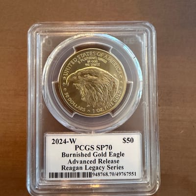 2024-W $50 Gold Eagle PCGS SP70 Advanced Release  - additional view