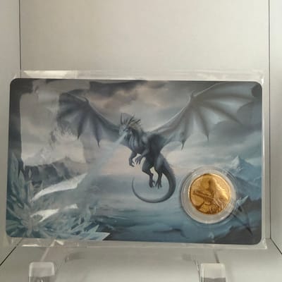 Ice Dragon 1/1000 oz 999 Fine Gold Round 10pk