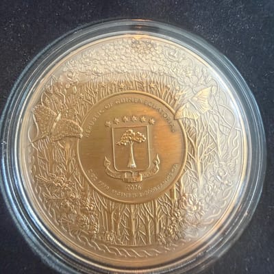 Freyja 2oz fine silver UHR Antique Gold Gilded - additional view