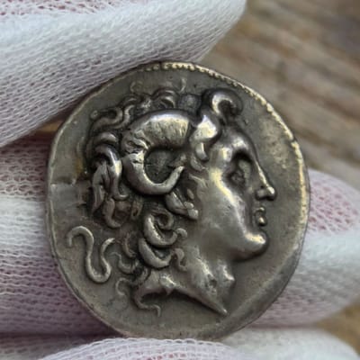 Thrace Lysimachus AR Tetradrachm 305-281BC XF Silv