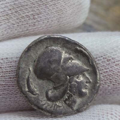 Corinthia AR Stater circa 400-350 BC Corinth VF