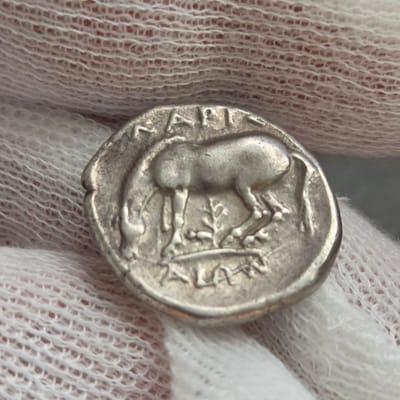 Thessaly, Larissa AR Silver Drachm 365-356 BC