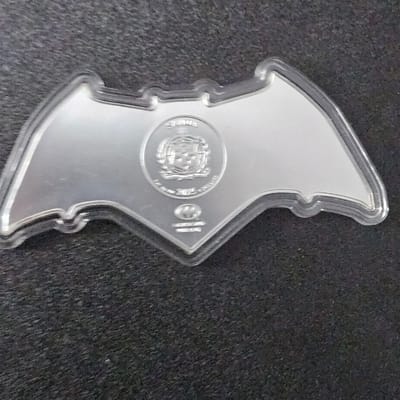2025 Samoa 1 oz Silver Batman Batarang Shaped Coin - additional view