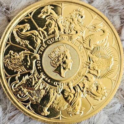 2021 1oz Gold Queen's Beasts Completer Coin 