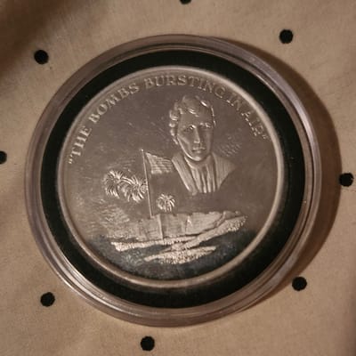 Star spangled banner silver Commemorative Coin