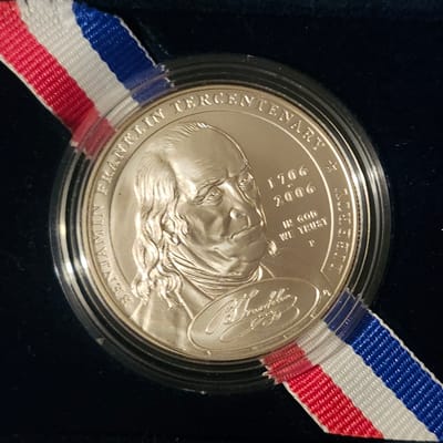 2006 P Founding Father Silver Dollar In OGP - additional view