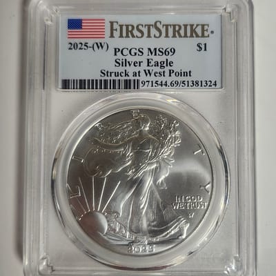 2025 W American Silver Eagle MS69 First Strike