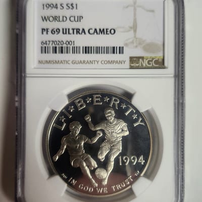 1994 S World Cup PF69 Ultra Cameo NGC