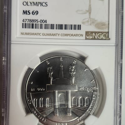 1984 P Olympics Silver Dollar MS69 NGC