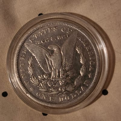 1884 0 Silver Morgan Dollar - additional view