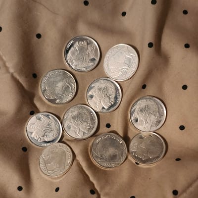 10 - 1/10oz Silver Indian Head Buffalo Rounds - additional view