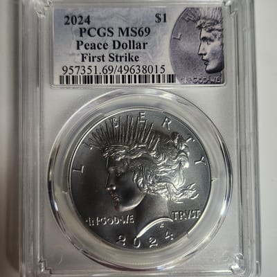 2024 Peace Dollar MS69 First Strike PCGS