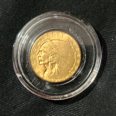 1925 D $2.5 Incuse Indian Gold Coin