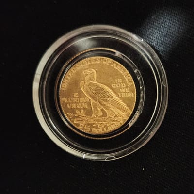 1925 D $2.5 Incuse Indian Gold Coin - additional view