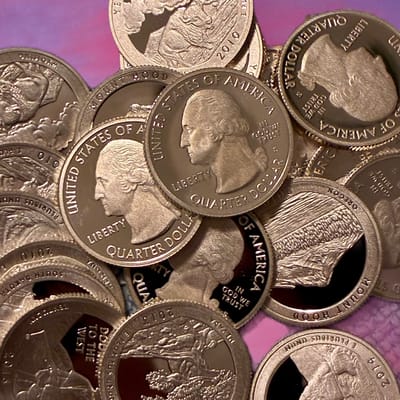 PROOF 90% SILVER ATB QUARTERS MODERN ERA - additional view