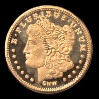 1 GRAM SILVER MORGAN ROUND
