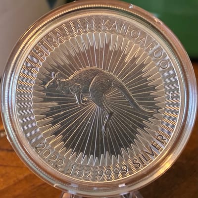 AUSTRALIAN KANGAROO 1 OZ SILVER COIN RANDOM DATE