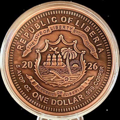 5 oz Colorized COPPER SUGAR SKULL SERENITY - additional view