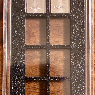 2-1g SILVER VALCAMBI BARS HOLDER & CAPSULE