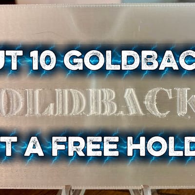 3D Printed GOLDBACK HOLDER  - additional view