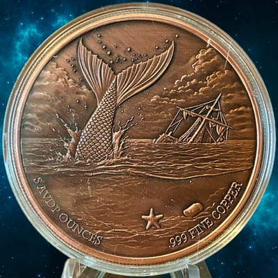 *FLASH SALE* 5 oz Copper Mermaid-"Siren's Revenge" - additional view