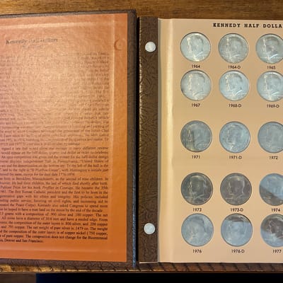8 SILVER JFK’s plus DANSKO BOOK with Coins - additional view