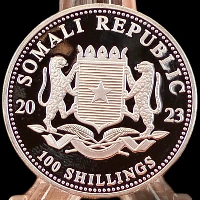 2023-1 oz SILVER SOMALI ELEPHANT  - additional view