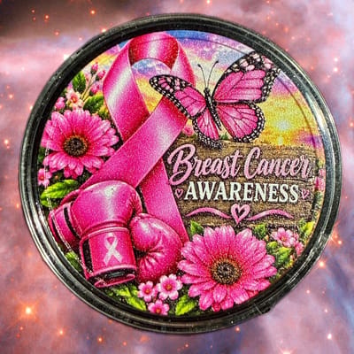 BREAST CANCER AWARENESS 1 oz COPPER ROUND