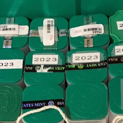 TUBE of (20) SILVER EAGLES Random Dates 