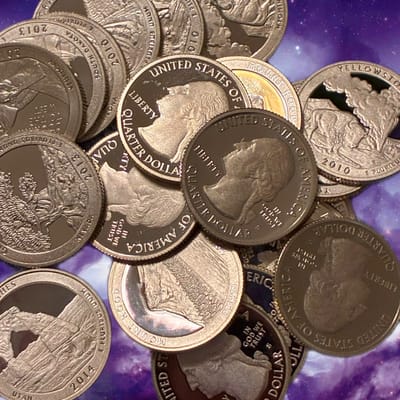PROOF 90% SILVER ATB QUARTERS MODERN ERA
