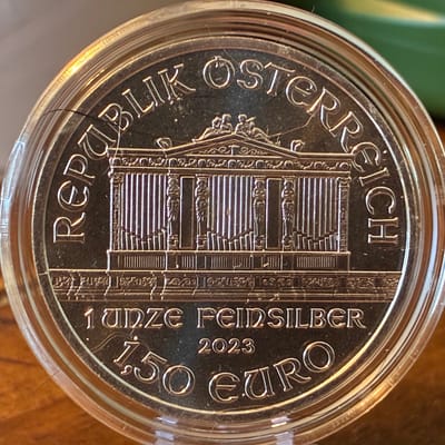AUSTRIAN PHILHARMONIC 1 OZ SILVER COIN RANDOM DATE - additional view