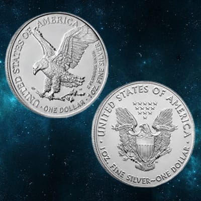 SILVER EAGLE RANDOM YEAR VARIED CONDITION - additional view