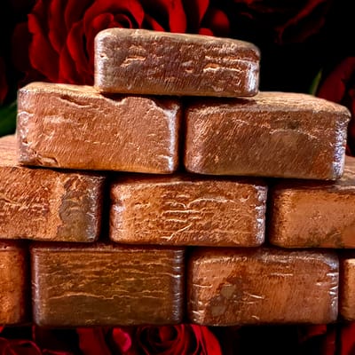 COPPER BRICK HAND POURED