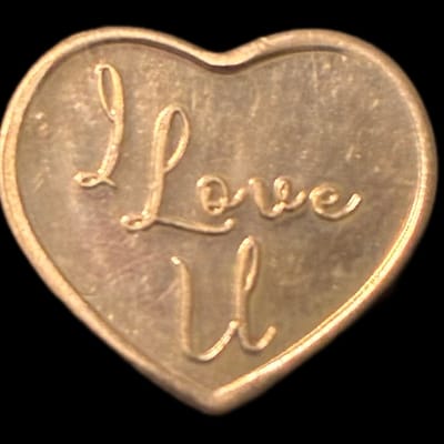 1 GRAM SILVER I LOVE YOU HEART
