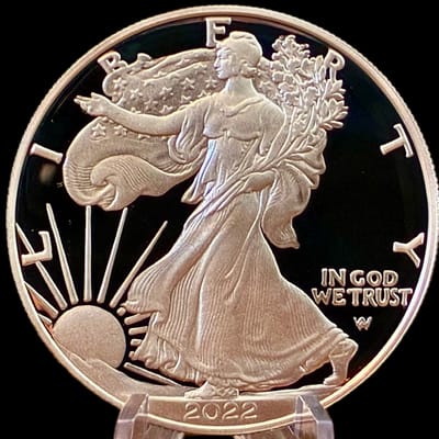 2022-S PROOF AMERICAN SILVER EAGLE 1 oz SILVER 