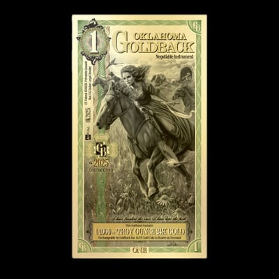2025 Oklahoma 1 Goldback